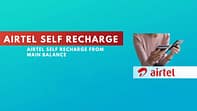 airtel self recharge from main balance